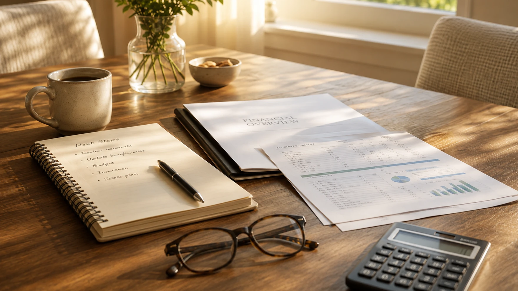 When You Lose a Spouse: The Financial Steps to Take in the First Year